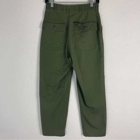 Vintage USA Military Trousers Green Utility Army Pants - Picture 1 of 8